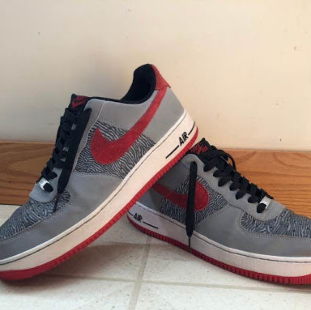 *Rare* Nike Air Force 1 Zebra 3M Reflective